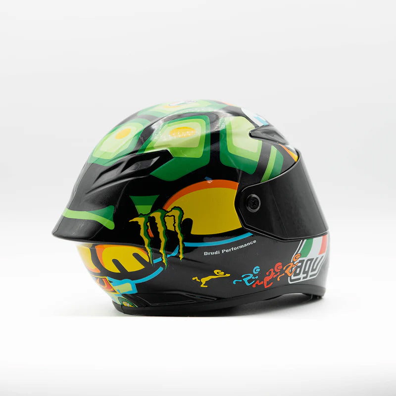 agv helmet rossi turtle "Turtle" Valentino Edition Scale model miniature AGV Corsa Rossi Turtle Helmet